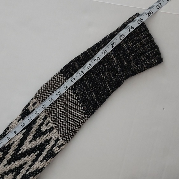 Lucky Brand Wool Blend Stargazer Tribal Aztec Open Knit Cardigan Sweater - Picture 11 of 11